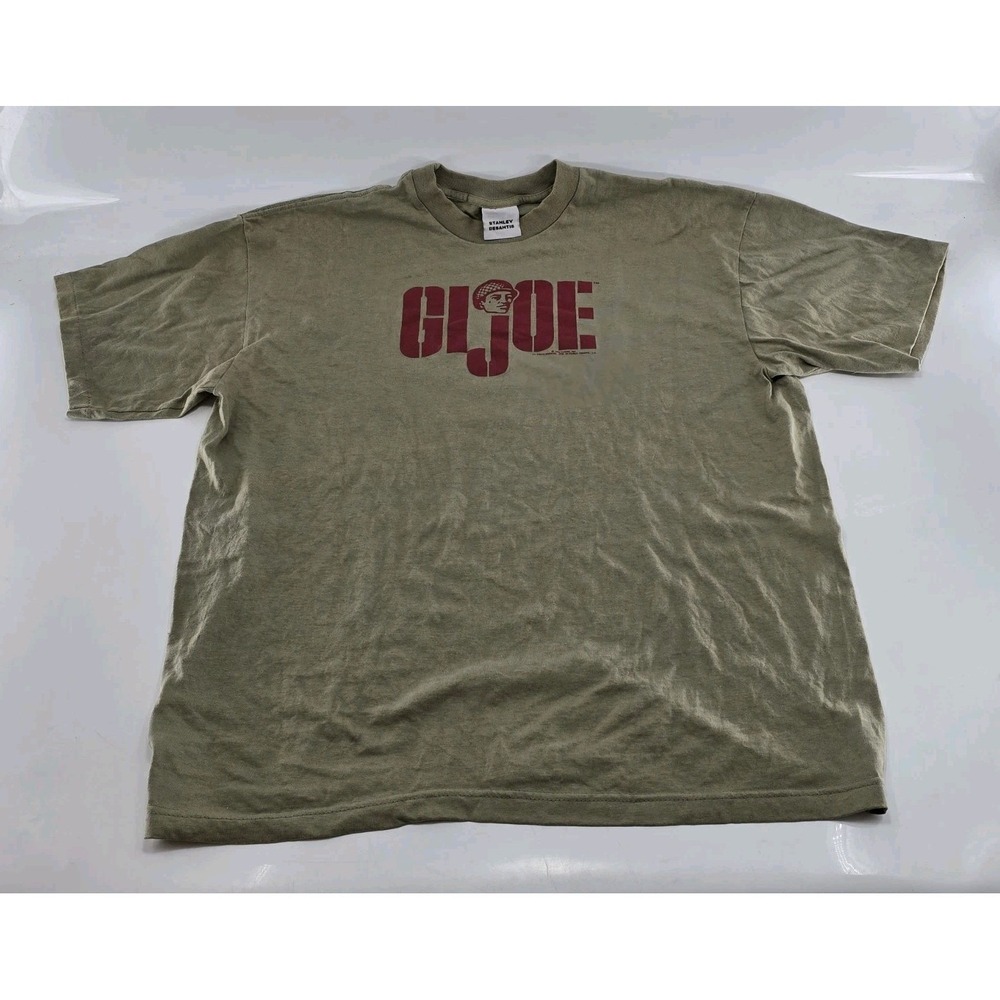 Vtg '96 Stanley Desantis G.I. Joe Dark Army-Green‎ Tee - Size Men's XL
